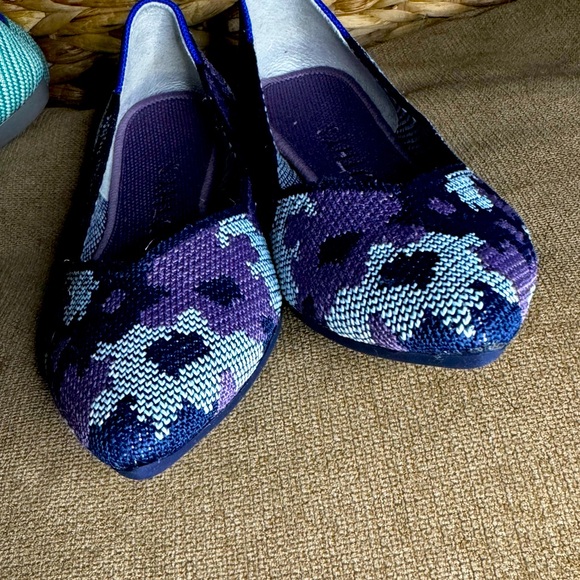 Rothy’s The Point Violet Botanicamo in size 6 EUC - Picture 2 of 7